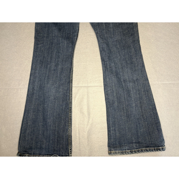 Levi’s Vintage 518 Superlow Jeans Womens Juniors Sz 13 Medium Dark Wash Stretch - Picture 9 of 10